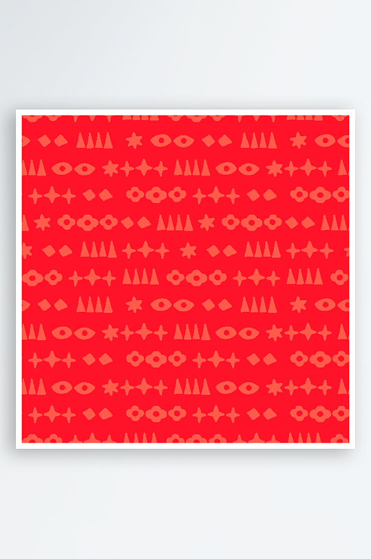 矢量简约复古潮流图案背景-众图网