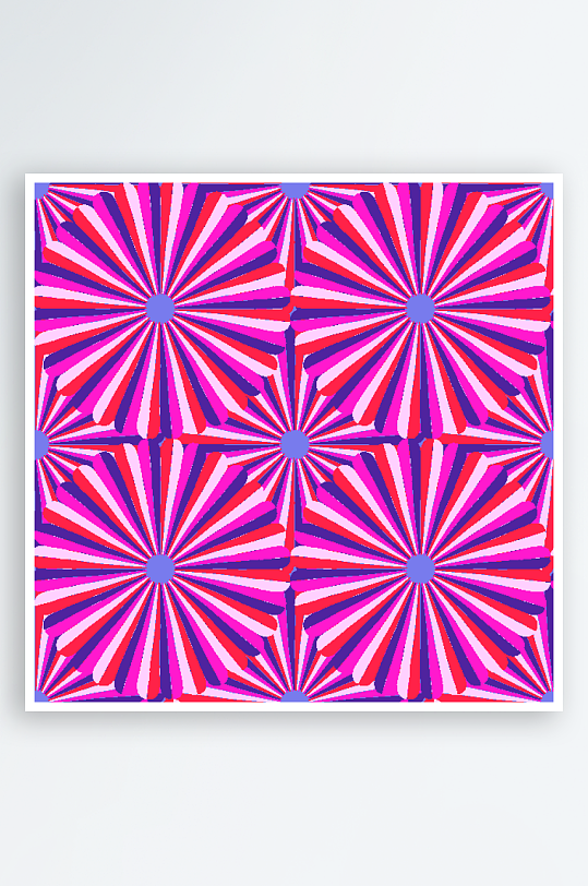 矢量简约复古潮流图案背景-众图网