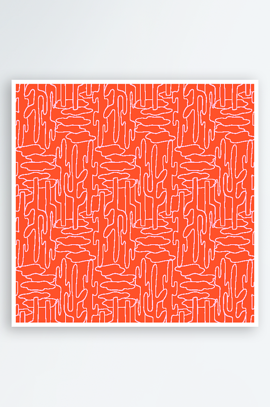 矢量简约复古潮流图案背景-众图网