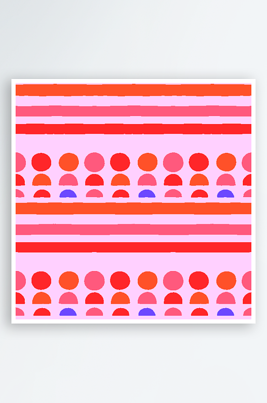 矢量简约复古潮流图案背景模版-众图网