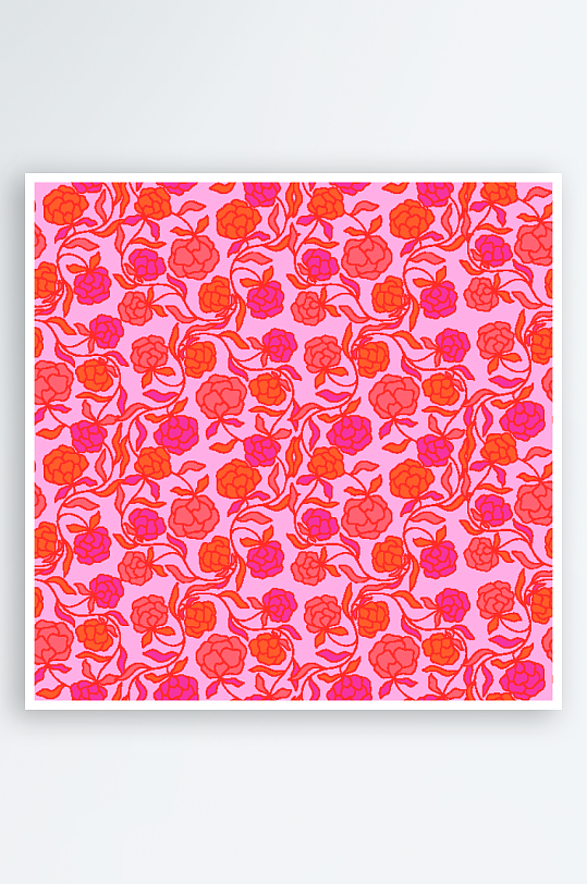 矢量简约复古潮流图案背景模版-众图网