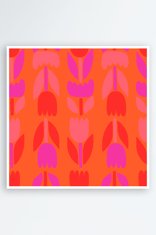 矢量简约复古潮流图案背景模版-众图网