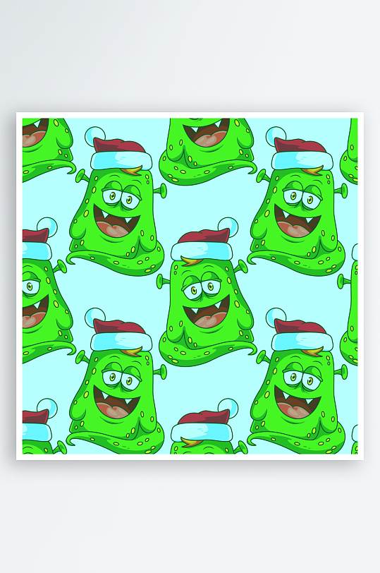 矢量圣诞底纹背景素材-众图网