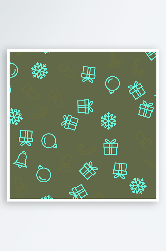 矢量圣诞底纹背景模版素材-众图网