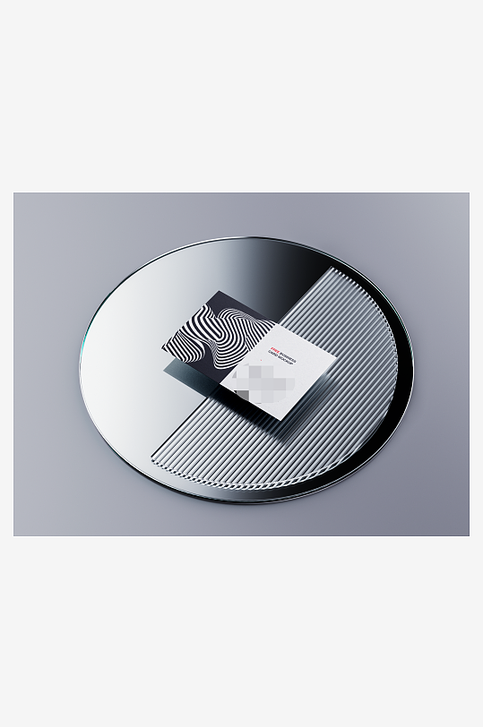 名片卡片场景展示vi样机商务模板-众图网