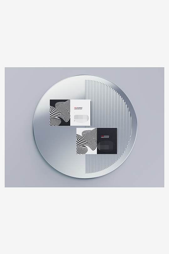 名片卡片场景展示vi样机商务模板-众图网