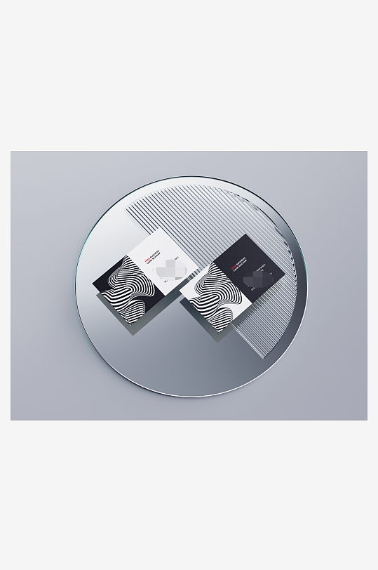 名片卡片场景展示vi样机商务模板-众图网