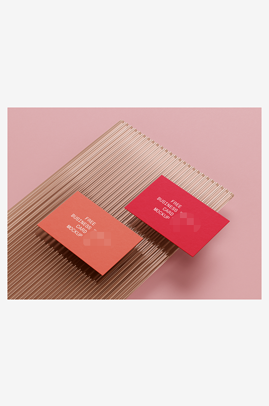 名片卡片场景展示vi样机商务模板-众图网