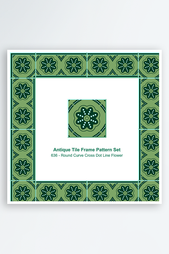 矢量方形围边图案素材-众图网