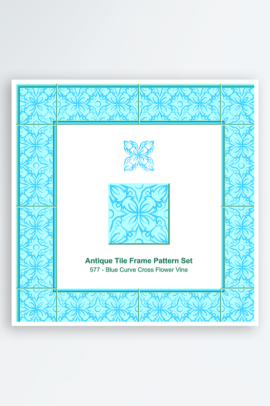 矢量方形围边图案素材-众图网