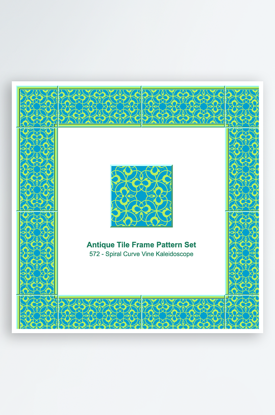 矢量方形围边图案素材-众图网