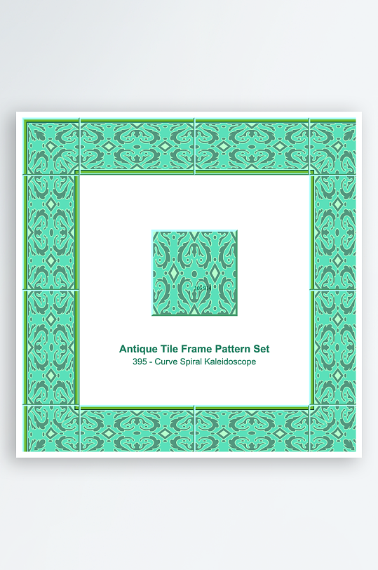 矢量方形围边图案素材-众图网