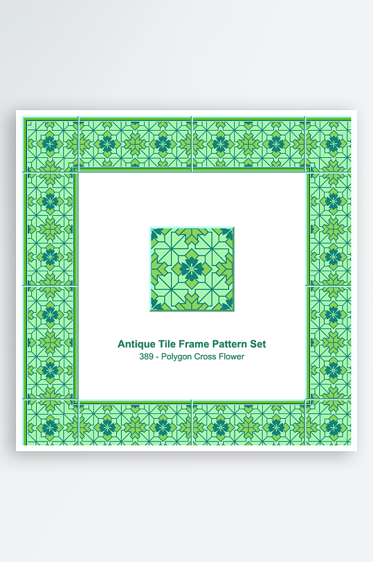 矢量方形围边图案素材-众图网