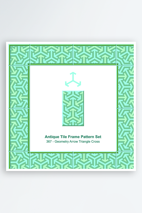 矢量方形围边图案素材-众图网