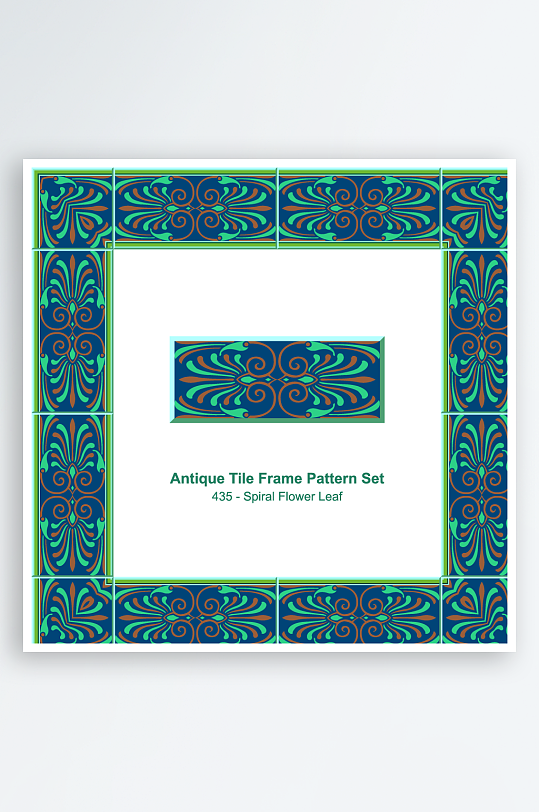 矢量方形围边图案背景-众图网