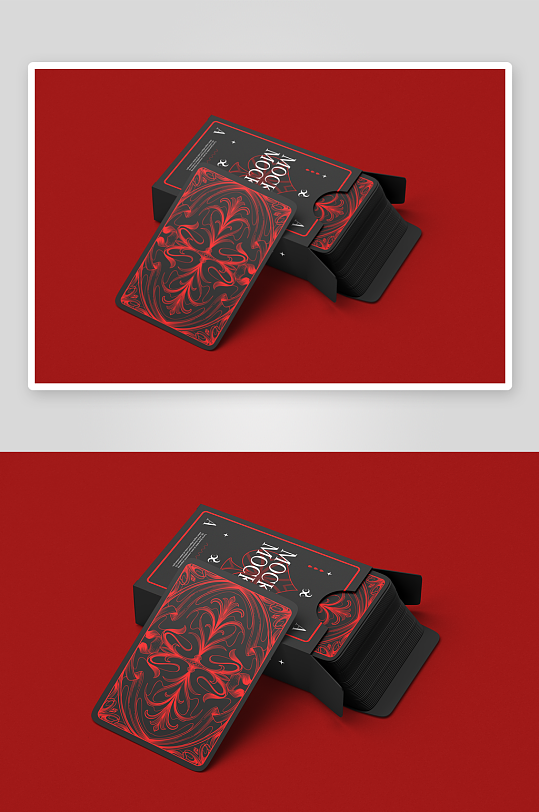 扑克场景展示vi样机模板-众图网