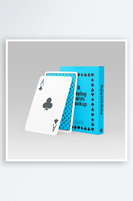 扑克场景展示vi样机模板-众图网