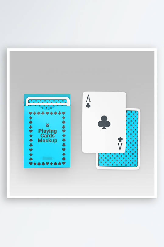 扑克场景展示vi样机模板-众图网