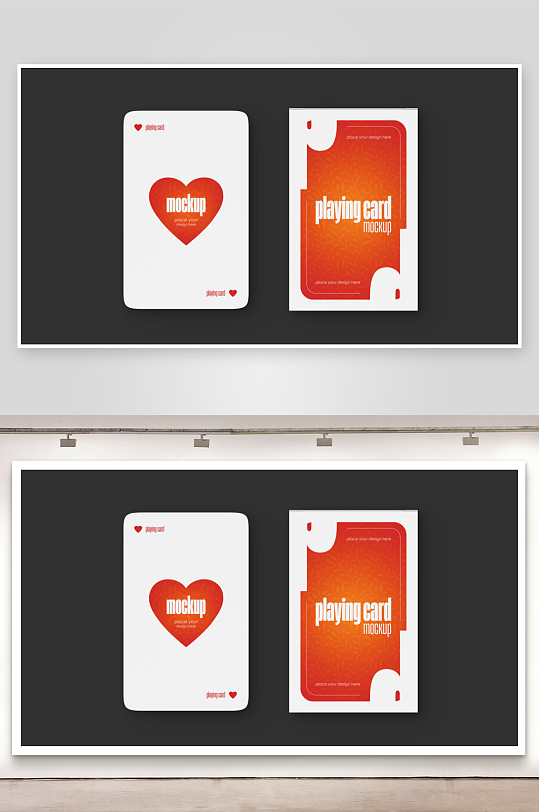 扑克场景展示vi样机模板-众图网
