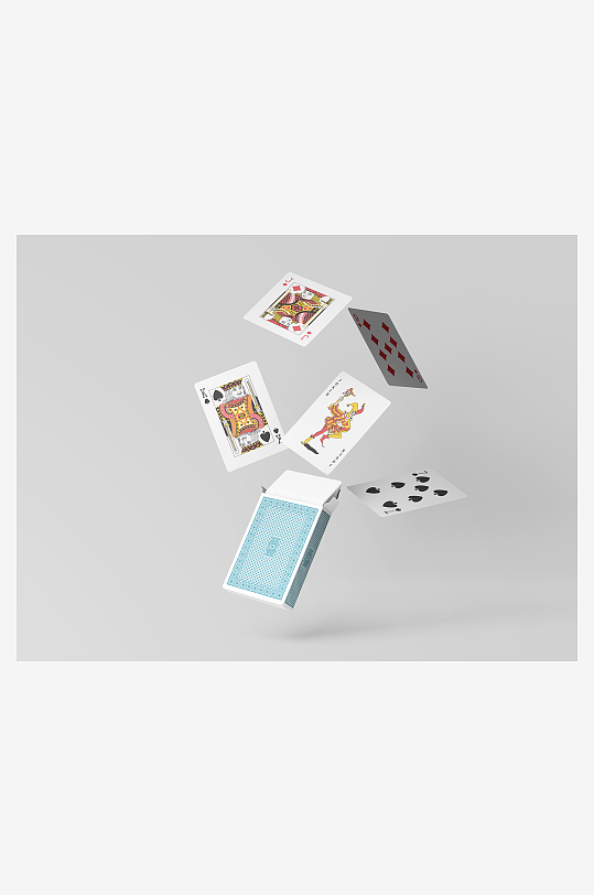 扑克场景展示vi样机模板-众图网