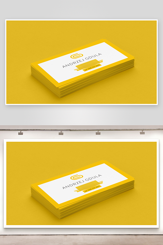 名片卡片场景展示vi样机商务模板-众图网