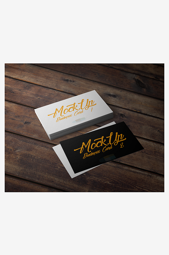 名片卡片场景展示vi样机商务模板-众图网