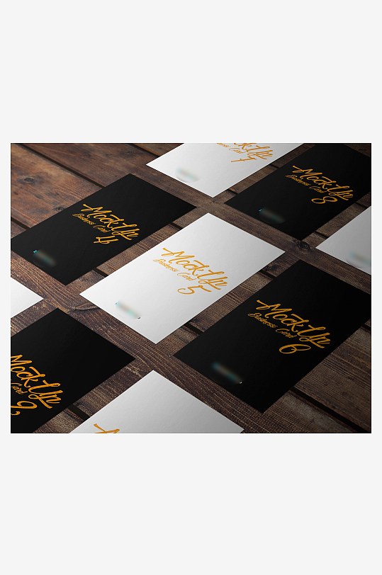 名片卡片场景展示vi样机商务模板-众图网