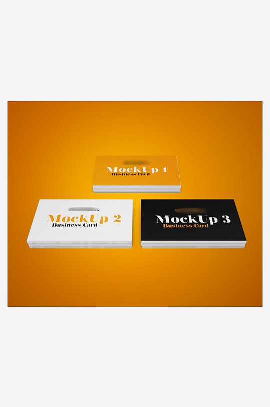 名片卡片场景展示vi样机商务模板-众图网