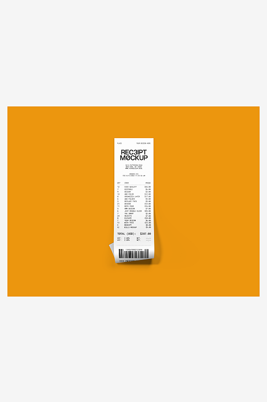 票据超市vi样机-众图网