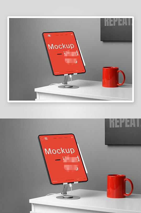 平板电脑场景样机模板-众图网
