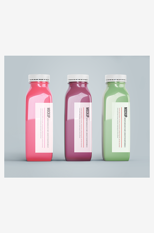 塑料瓶瓶子样机模板素材-众图网