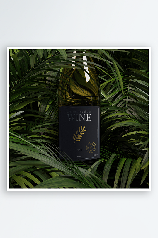 酒瓶瓶子样机模板素材-众图网