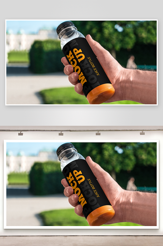 果汁饮料瓶子样机模板素材-众图网