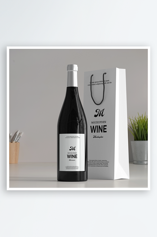 酒瓶瓶子样机模板素材-众图网