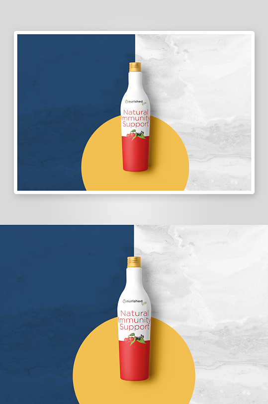 果汁饮料瓶子样机模板素材-众图网