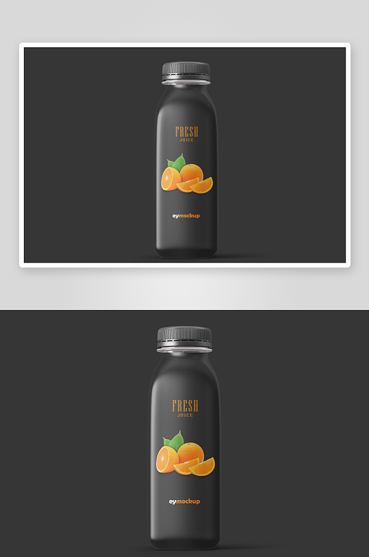 果汁饮料瓶子样机模板素材-众图网
