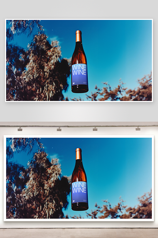 酒瓶瓶子样机模板素材-众图网