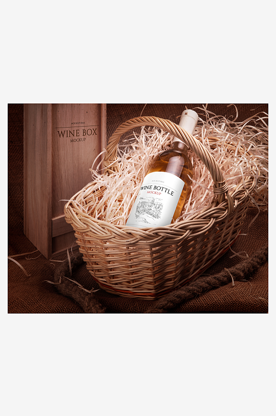 红酒瓶啤酒瓶包装瓶子样机模板素材-众图网