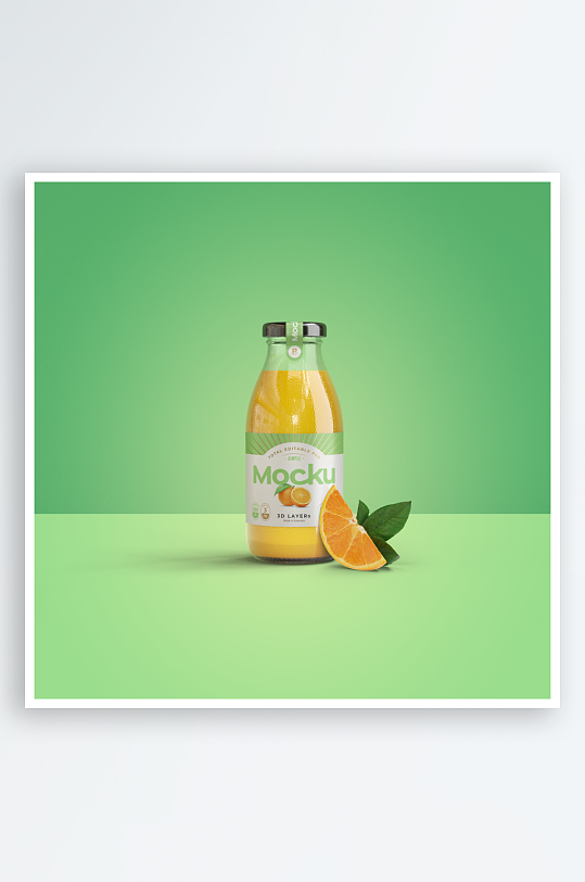 饮料瓶包装瓶子样机模板素材-众图网