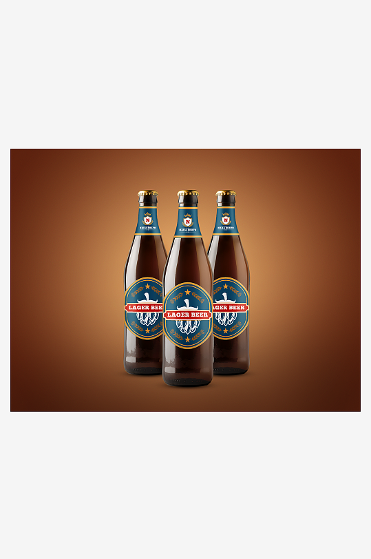 酒瓶包装样机模板素材-众图网