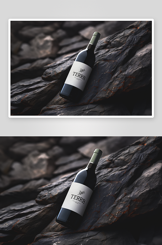 酒瓶包装样机模板素材-众图网