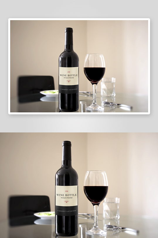 酒瓶包装样机模板素材-众图网