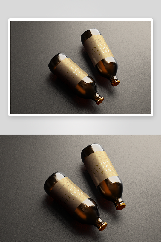 酒瓶包装样机vi模板素材-众图网