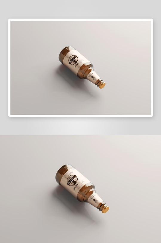 酒瓶包装样机vi模板素材-众图网