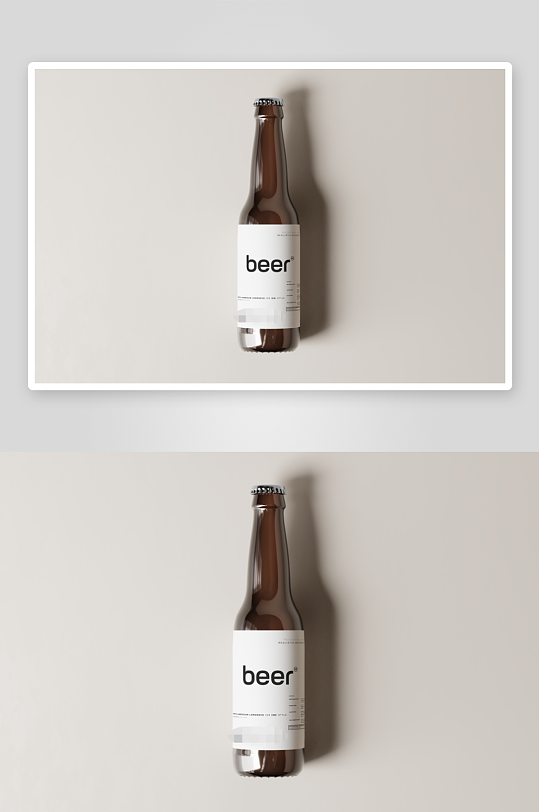 啤酒瓶包装样机vi模板素材-众图网