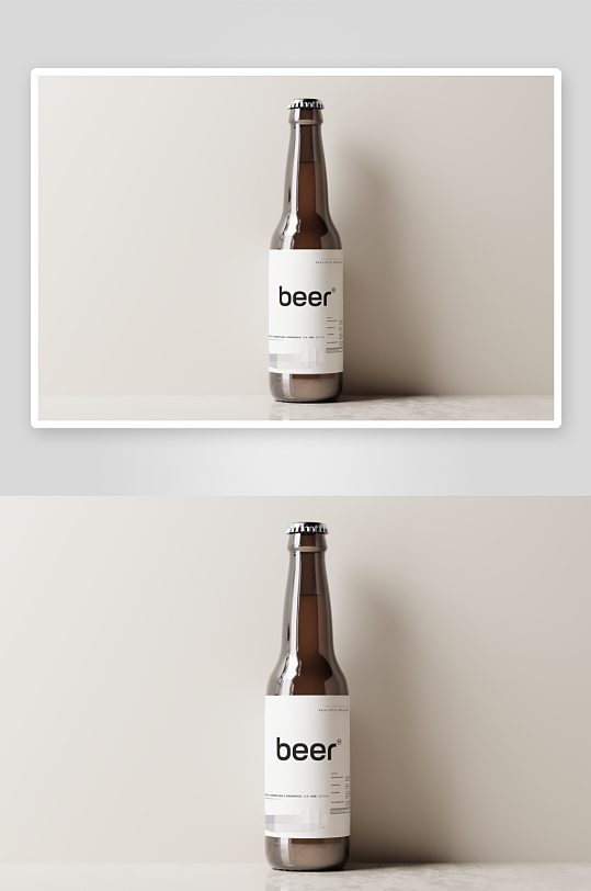 啤酒瓶包装样机vi模板素材-众图网