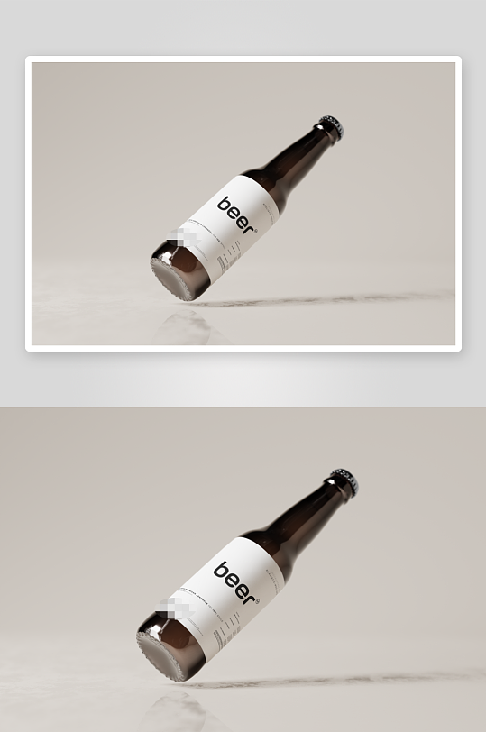 啤酒瓶包装样机vi模板素材-众图网