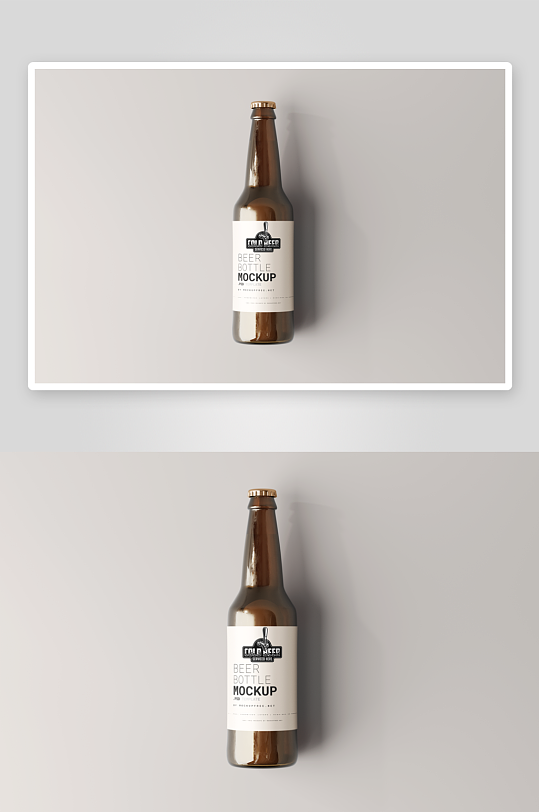 啤酒瓶包装样机vi模板素材-众图网