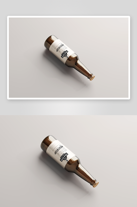 啤酒瓶包装样机vi模板素材-众图网