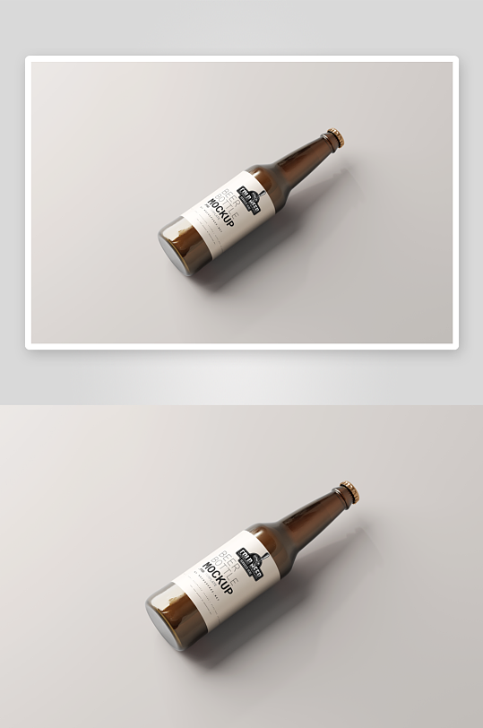 啤酒瓶包装样机vi模板素材-众图网